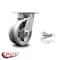 Service Caster 5 Inch Kingpinless V Groove Semi Steel Poly Wheel Swivel Caster with Swivel Lock SCC-KP30S520-VGR-BSL - alternate 6